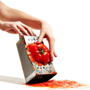 Grated tomato pulp